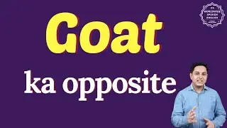 Goat ka opposite word kya hota hai | opposite of Goat in English and hindi | antonym of Goat