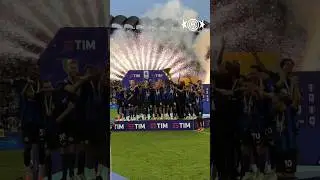 The Champions of Italy lift the trophy 🤩🏆 #IMInter #Shorts