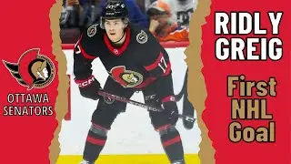 Ridly Greig #17 (Ottawa Senators) first NHL goal Feb 19, 2023