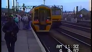 Railfreight Metals CLASS 60.  60034 Passing Cardiff Station. 4.4.92.Neil Hayton railway memories