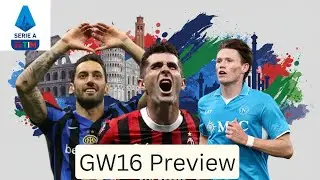 Serie A GAMEWEEK 16 PREDICTIONS