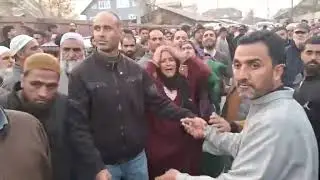 pall of gloom in kupwara after d&euro;adbody of SIA inspector shah asrar reached his native village