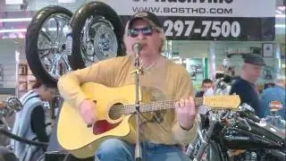 Mike Shipley playing at the NashvilleEar.com songwriter stage show