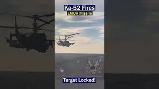 Ka-52 Attack Helicopter Launches LMUR Missile