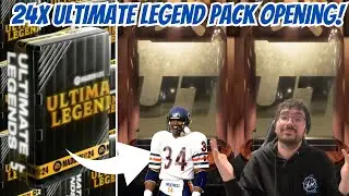 24X ULTIMATE LEGEND PACK OPENING IN MADDEN 24 FOR WALTER PAYTON!!