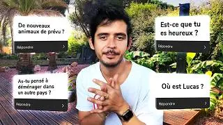 Episode 388 : FAQ et room tour (animaux, où est Lucas ?)