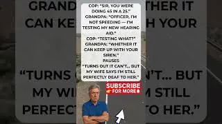 Grandpa vs Cop 😂 Hearing Aid Test #funnyclips