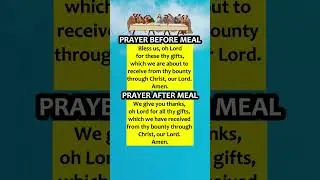 Prayer Before and After Meal #prayer #shorts