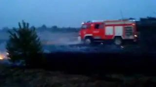(OSP WOLICA) Pożar trawy i zarośli - Tokarnia 2010