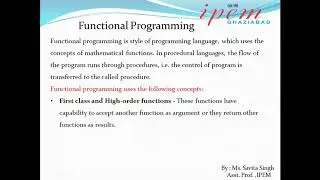 Lecture-1 BCA-4sem (Software Engineering, UNIT-4 Software Implementation by Savita Singh