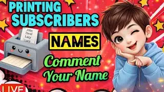 Printing My Cute Subscribers ❤️💝 Name On My Cute Mini Printer 🖨️