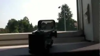 NcStar Plastic Red Dot Reflex Sight 3/8 dovetail base demonstration