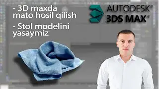Qanday qilib 3D maxda mato, materiallar yaratish mumkin? O'rganamiz!