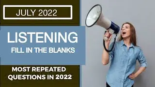 PTE LISTENING FILL IN THE BLANKS | PART 1