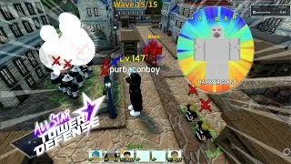Beating Raid 2 Using Only 4 Units | Solo Gameplay | Roblox All Star Tower Defense