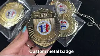 Custom Metal Badge Police Officer Military Security Guard Badge
