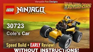 🥷 НОВИНКА 2026 LEGO Ninjago Legacy Машина Коула 30723 БУМАЖНЫЙ ПАКЕТ - Быстрая сборка/обзор без и...