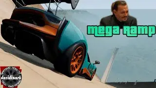BeamNG Drive - The MEGA RAMP? The Mega Ramp! BeamNG Drive map mod
