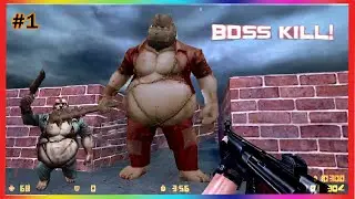 Counter-Strike 1.6 mod: Extreme V6 Scenario | Gameplay Zombie Mod HD part 1 - Zombie Mode