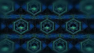 Futuristic Hexagon Heads Up Display Stock Motion Graphics