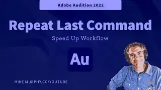 Adobe Audition: How To Repeat Last Command