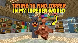 Посещаю свой ВЕЧНЫЙ МИР в поисках меди (Minecraft Bedrock 86)