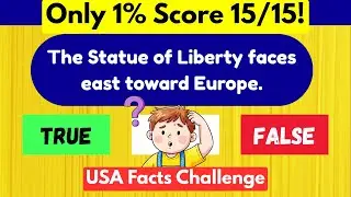 Almost Everyone Gets These Wrong!🤯 USA True or False Quiz | Ultimate American Brain Test #gkvibes