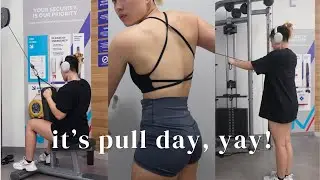 getting BACK ON TRACK after falling sick | pull day + first gym vlog + FINALLY hitting 6 pull ups 🥳