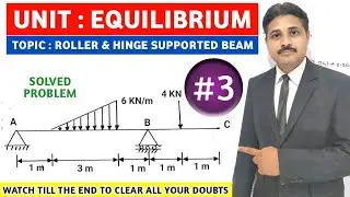 EQUILIBRIUM IN ENGINEERING MECHANICS IN HINDI LECTURE 3 @TIKLESACADEMYOFMATHS