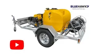 Twin unit trailer water blaster