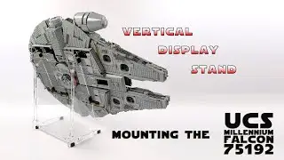How to Display Your LEGO 75192 Star Wars UCS Millennium Falcon on an Angled Acrylic Display Stand