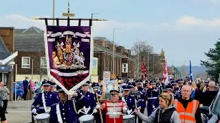 Light of Foot Memorial parade 2025 - Larkhall Purple Heroes Flute Band