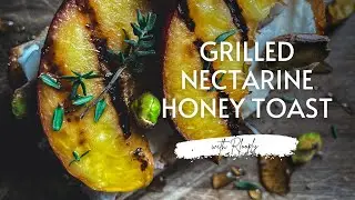 Grilled nectarine honey toast | easy & quick | Rlooply #shorts