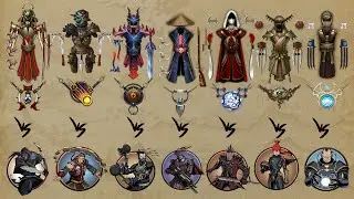 Shadow fight 2 || Request equipment sets vs Titan Bodyguard  (iOS/Android gameplay)