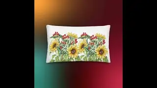 Sunflower Cushion - A Cozy Touch for Your Home! Perfect Gift Idea! #handmade #homedecor