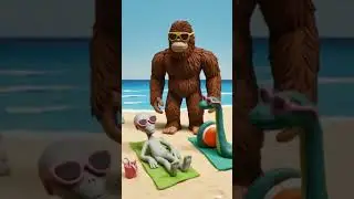 Beach Day #DreamScreenAI #Bigfoot #lochness #greyalien