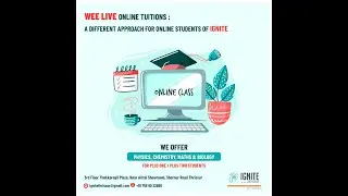 IGNITE Thrissur Introduces WEE LIVE Online Tuition #ignite #Plustwo #tuition #thrissur #kerala