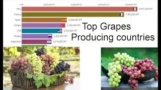 Top Largest Grapes Producing countries (1961-2018)