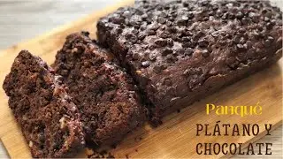 PANQUÉ DE PLATANO Y CHOCOLATE | BIZCOCHO HÚMEDO Y DELICIOSO | POSTRES CON IXCHEL