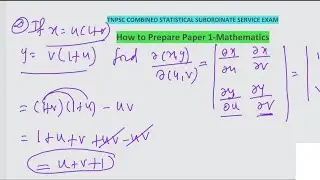 Jacobian ,Gamma Function , Hyperbola, Parabola, Ellipse | Mathematics | Tnpsc Statistical Exam