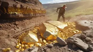 Gold Discovery! Digging for Treasure Worth Million $$ from Gold Nuggets
