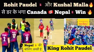 Rohit paudel and kushal malla bowling | India media reactions nepal match | king rohit paudel