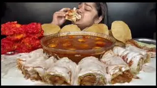 Chicken leg piece Puri cheese pizza egg curry chicken roll