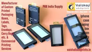 iPHONE CASE PACKAGING SLIDER BOX  CUSTOM PRINTED