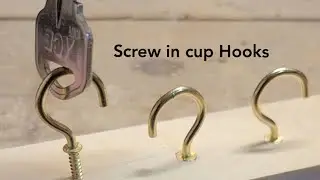 How to Screw in Cup Hooks
