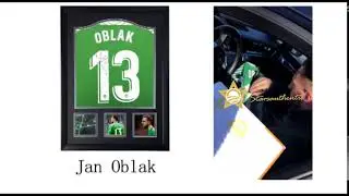 Jan Oblak Autographed signed jersey shirt Atletico Madrid
