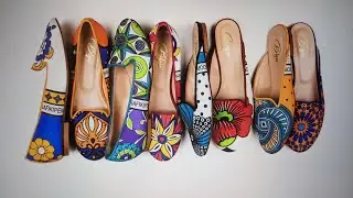Unique shoes made in Italy with African Textile - shop at bizushoes.com