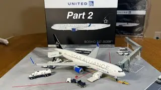 Распаковка самолёта Gemini Jets 200 United 767-300 (Star Alliance)