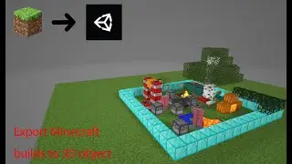 How to export minecraft builds to 3D, in UNITY and in 3D VIEWER (link in description)