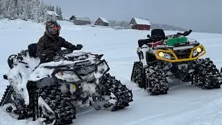 FIRST RIDE OF 2026 CAN AM OUTLANDER 1000R APACHE BACKCOUNTRY TRACK  4K
